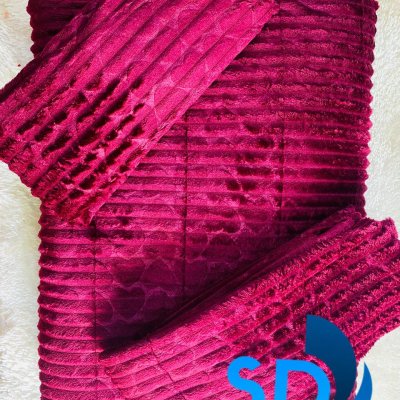 Drap + coussins velours