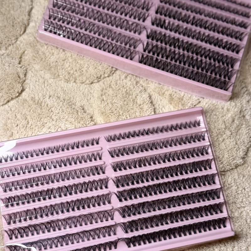 Kit cils individuels synthétiques noirs