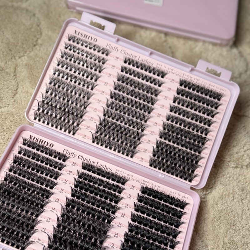 XISHIYO Fluffy Cluster Lashes - Boîte cils
